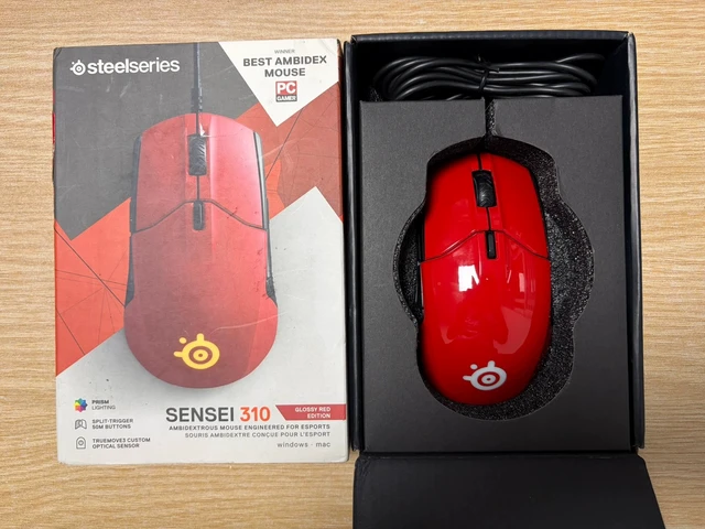 Alt view image 2 of 7 - SteelSeries Sensei 310 Gaming Mouse - 12000 CPI TrueMove3 Optical Sensor, Ambidextrous Design, 8 Programmable Buttons, RGB Lighting, Split-Trigger Buttons for Left & Right Handed Gamers