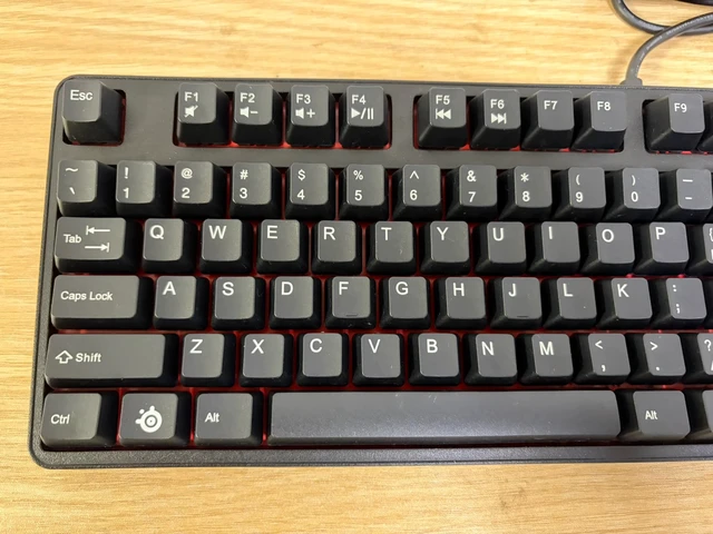 Alt view image 3 of 7 - SteelSeries 6Gv2 Mechanical Gaming Keyboard - Cherry MX Red Switches, Full-Size 104 Keys, USB Wired Connection, Anti-Ghosting Technology, Durable Design for PC Gaming and Typing