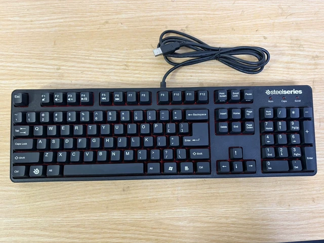 Alt view image 4 of 7 - SteelSeries 6Gv2 Mechanical Gaming Keyboard - Cherry MX Red Switches, Full-Size 104 Keys, USB Wired Connection, Anti-Ghosting Technology, Durable Design for PC Gaming and Typing