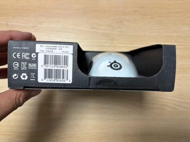 Alt view image 2 of 6 - SteelSeries Kinzu v2 Gaming Mouse - White Edition, Compact Small Size, 3200 CPI Optical Sensor, Ambidextrous Design, 5 Programmable Buttons, Lightweight for Fingertip Grip and Small Hands