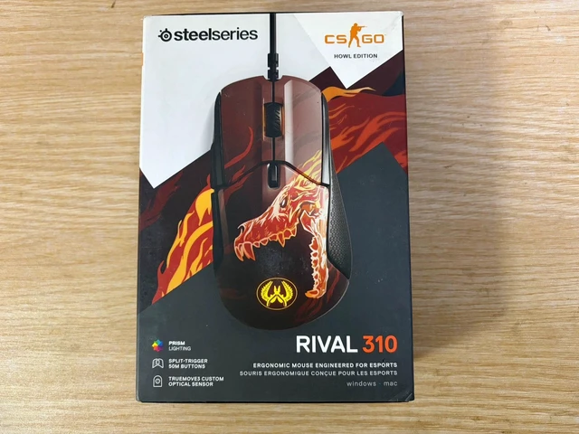 Main image of SteelSeries Rival 310 Gaming Mouse - Howl Limited Edition, 12000 CPI TrueMove3 Optical Sensor, Ambidextrous Design, 8 Programmable Buttons, RGB Lighting, Split-Trigger Buttons, Lightweight 88g Design