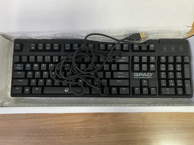 Alt view image 2 of 7 - QPAD MK-70 Mechanical Gaming Keyboard - Cherry MX Blue Switches, Compact Tenkeyless TKL Design, RGB Backlit, Aluminum Frame, Programmable Keys, Wired USB for PC Gaming