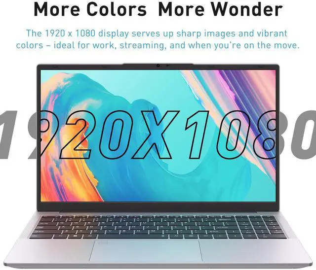 Alt view image 4 of 7 - Exsurf 2025 New 15.6" FHD IPS Laptop,AMD 3050e,16GB RAM 1TB SSD,Fingerprint| Backlit Keyboard,for Work/Study/Daily Use,TYPE-C,HDMI,USB 3.0/2.0,Silver