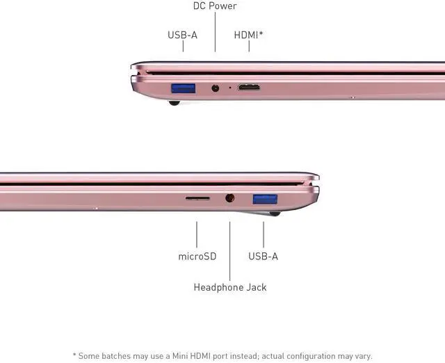 Alt view image 7 of 7 - Auusda Business Laptop Computer for Work, Notebook PC for College Students, 15.6" FHD Display, Up to 3.4GHz CPU, Backlit Keyboard, Fingerprint ID, Up to 10TB Storage, 16GB DDR4 RAM, 1TB NVMe, Pink