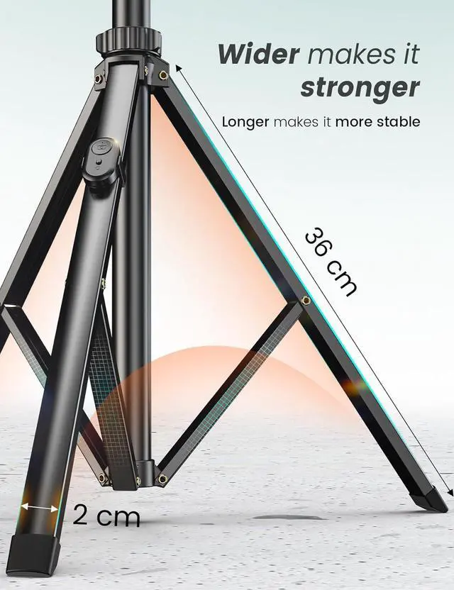 Alt view image 3 of 7 - 71'' Phone Tripod & Selfie Stick, Tripod for iPhone with Detachable Remote, Portable Phone Tripod Stand for Video Recording, Travel Tripod for Cell Phone, Compatible with Smartphones, DSLR