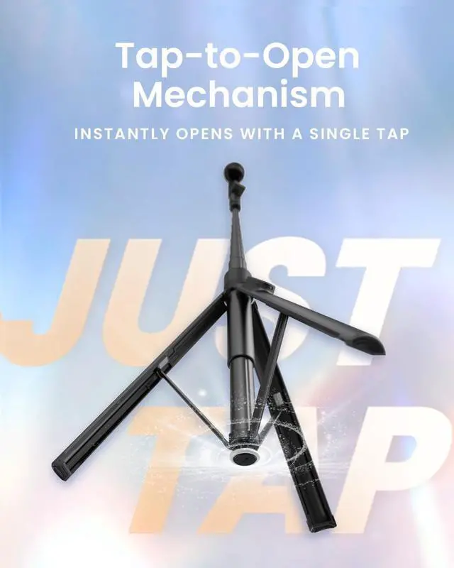 Alt view image 2 of 7 - Automatic Tripod for iPhone, 66" Phone Tripod Selfie Stick for Cell Phone, Tripod Stand with Remote for Video Recording, Black