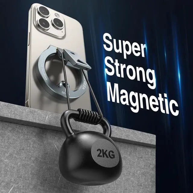 Alt view image 6 of 7 - Magnetic Phone Tripod Mount Mini Compatible with Magsafe iPhone 16/15/14/13 Series, MG-01 Aluminum Tripod Mount Adapter with 1/4-20 & Cold Shoe