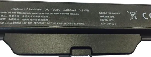 Alt view image 5 of 6 - GHU New Battery HSTNN-LB51 HSTNN-IB52 HSTNN-IB51 HSTNN-IB62 451086-121 451085-141 Compatible with HP Compaq 510 511 550 610 Series Notebook 6720S 6730S 6730 6735S 6820S 6830S