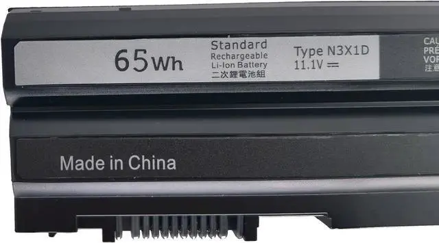 Alt view image 2 of 7 - N3X1D 65WH Replacement Laptop Battery Compatible with Dell Latitude E6540 E6440 E5530 E5430 E6520 E6420 Precision M2800-6-Cell