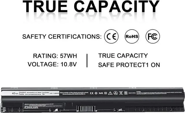 Alt view image 4 of 5 - New M5Y1K Laptop Battery for dell Inspiron 15 5000 5555 5558 5559 3552 3558 3567 14 3451 3452 3458 5458 17 5755 5758 Series Rechargeable 40WH li-ion Battery Replacement Fit GXVJ3 VN3N0 YU12005-13001D