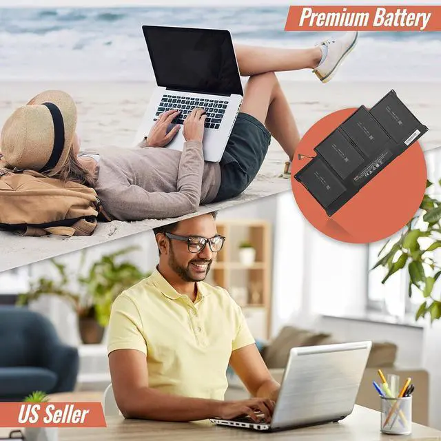 Alt view image 5 of 7 - GHU A1466 Replacement Battery for MacBook Air 13 Inch A1466(mid 2012-2017) A1369(2010-2011) A1496 A1405 A1377(EMC 2925) 7.3V 50Wh 6700Mah