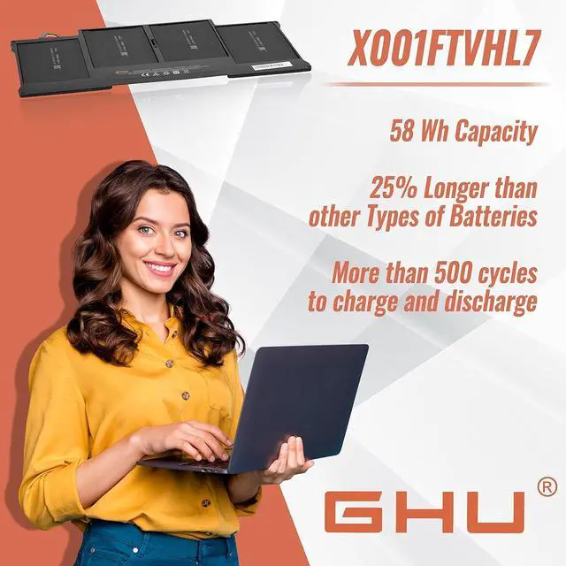 Alt view image 7 of 7 - GHU A1466 Replacement Battery for MacBook Air 13 Inch A1466(mid 2012-2017) A1369(2010-2011) A1496 A1405 A1377(EMC 2925) 7.3V 50Wh 6700Mah