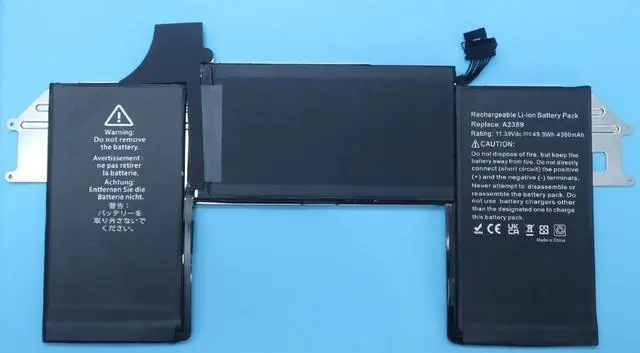Alt view image 7 of 7 - A2337 Battery Replacement, A2389 Battery for MacBook Air 13 inch 2020 M1 Model A2337 EMC 3589 Identifier MacBookAir10,1 Capacity 11.39V 49.9Wh 4380mAh