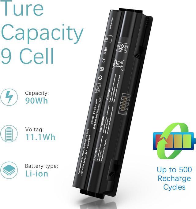 Alt view image 2 of 7 - SLE-TECH Battery Compatible with Dell XPS 17 L701X/ L702X XPS 15 L501X/ L502X XPS 14 L401X J70W7 JWPHF R795X WHXY3