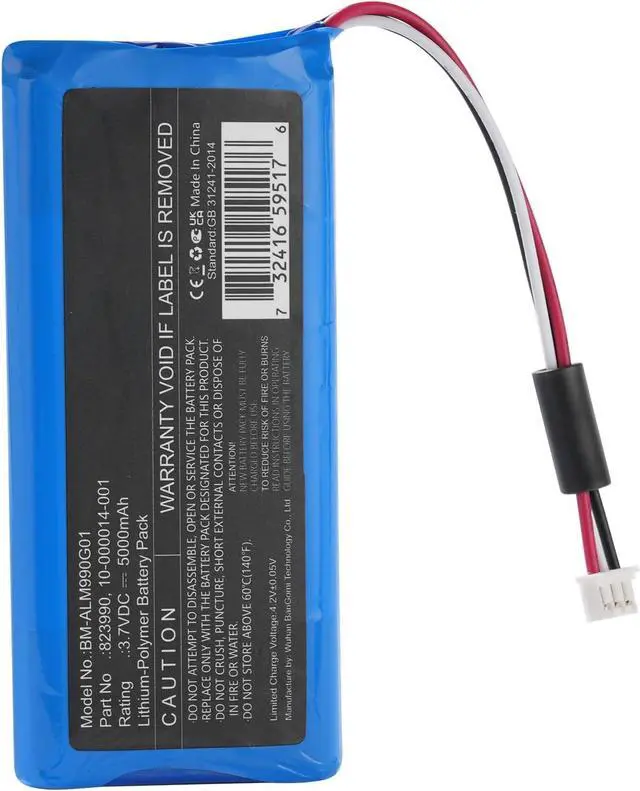 Alt view image 5 of 7 - 823990 2GIG GC3e 3.7V 5000mAh Battery Replacement for 2GIG GC3e Panel GC3 Panel SP1-GC3,10-000014-001 823990