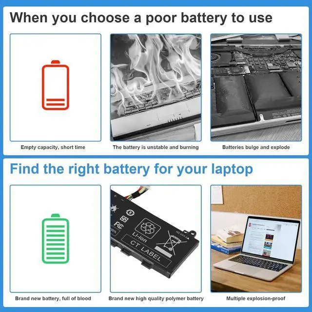 Alt view image 2 of 7 - TREE.NB AC Doctor INC FK890 UW280 (Shape-A) CC03XL Battery for HP ZBook Firefly 14 G7 G8 Series Notebook HSTNN-DB9Q L77608-2C1 HSTNN-IB9F L77608-1C1