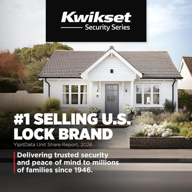 Alt view image 7 of 7 - Kwikset Tylo Entry Door Knob with Lock and Key, Secure Keyed Handle Exterior, Front Entrance and Bedroom, Satin Nickel, Pick Resistant SmartKey Rekey Security and Microban