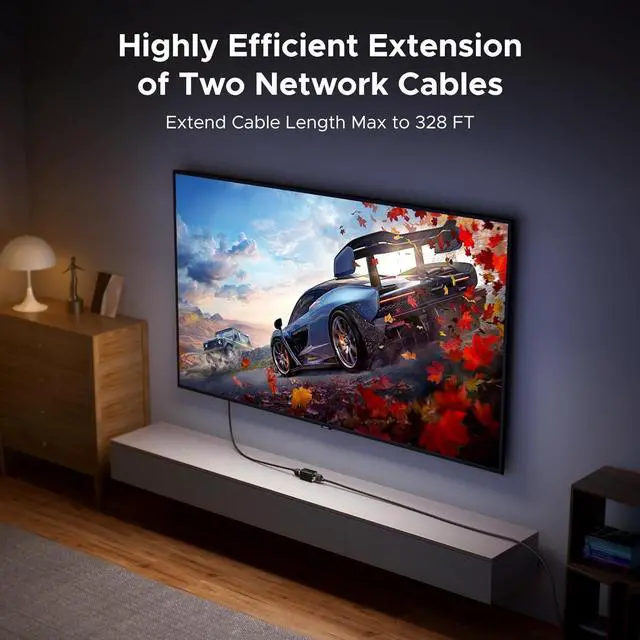 Alt view image 3 of 7 - UGREEN Ethernet Extender 10Gbps,2 Pack Ethernet Coupler with PoE Support, 328ft Long Distance Extend, Compatible with Cat8 Cat7 Cat6 Cat5 Cable, Black