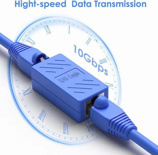 Alt view image 5 of 7 - Ethernet Extender RJ45 Couplers Network Cable Coupler Cat 5 Coupling Lnternet Female to Female Connector Lnline Coupler for Cat5/ Cat5e/ Cat6e/ Cat7 Ethernet Extension Cable (Blue 20 PCE)