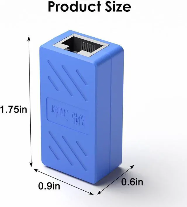 Alt view image 7 of 7 - Ethernet Extender RJ45 Couplers Network Cable Coupler Cat 5 Coupling Lnternet Female to Female Connector Lnline Coupler for Cat5/ Cat5e/ Cat6e/ Cat7 Ethernet Extension Cable (Blue 20 PCE)