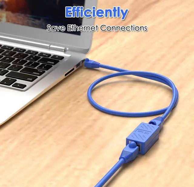 Alt view image 7 of 7 - Network Coupler, Ethernet Cable Extender Female to Female, Cat6 Inline Couplerin, Cat5 Connectors, for Cat7/Cat6/Cat5/Cat5e Ethernet Extension Cable (10 Pack Blue)