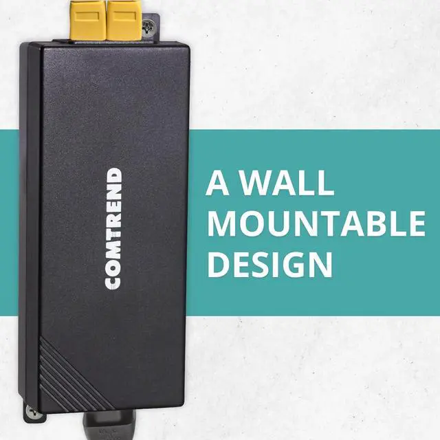 Alt view image 4 of 5 - Comtrend PoE-9211 Gigabit Power Over Ethernet Plus Injector - Gaming-Optimized, Converts Non-PoE to PoE+ or PoE, 15.4W or 30W, 100M (328ft) Range, 802.11at Support, High Speed & Easy Setup