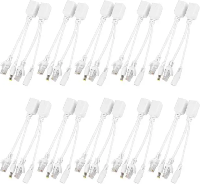 Main image of Sonew IP Camera POE RJ45 Cable Power Over Ethernet Adapter Injector + Splitter 12 V 10 Pair