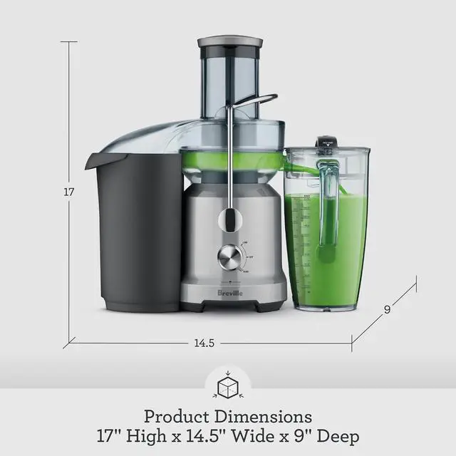 Alt view image 6 of 6 - Breville BJE430SIL Juice Fountain Cold, 70 oz, Silver