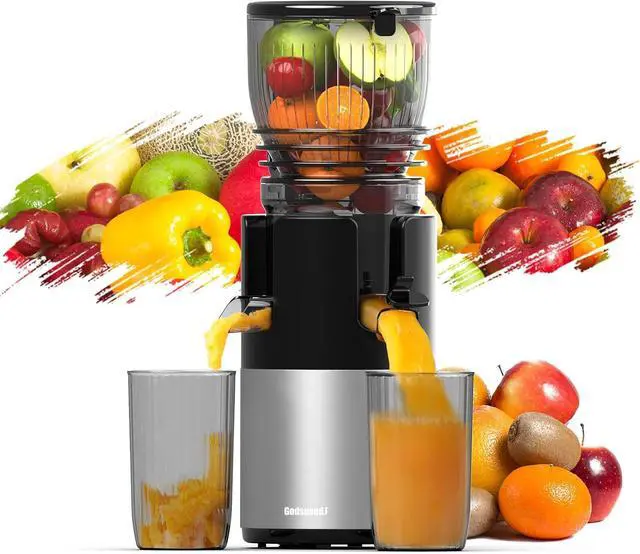 Main image of Godspeeds® Cold Press Juicer Machine, Slow Juicer with 5.8" Wide Feed Chute, Easy Clean Toothed Filter & Powerful Masticating Technology - Ideal Gift for Wellness & Holistic Lifestyle Fans
