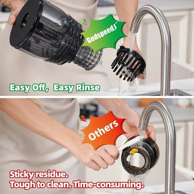 Alt view image 2 of 7 - Godspeeds® Cold Press Juicer Machine, Slow Juicer with 5.8" Wide Feed Chute, Easy Clean Toothed Filter & Powerful Masticating Technology - Ideal Gift for Wellness & Holistic Lifestyle Fans