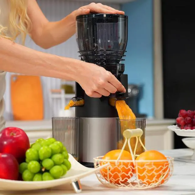 Alt view image 7 of 7 - Godspeeds® Cold Press Juicer Machine, Slow Juicer with 5.8" Wide Feed Chute, Easy Clean Toothed Filter & Powerful Masticating Technology - Ideal Gift for Wellness & Holistic Lifestyle Fans