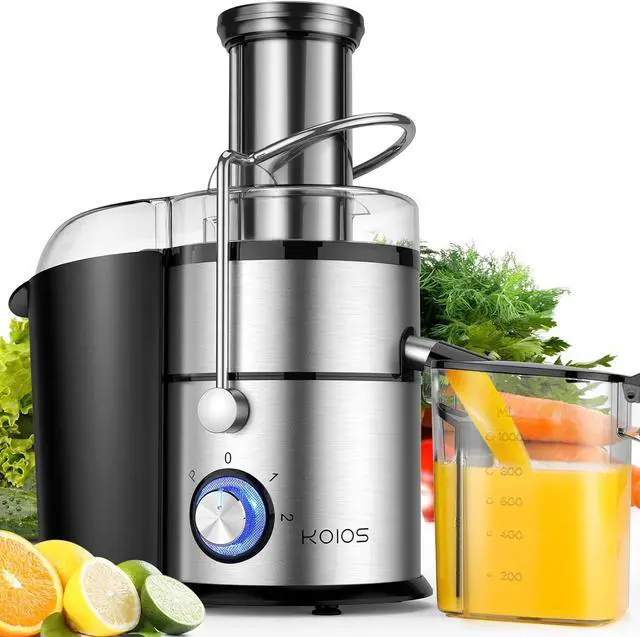 Main image of 1300W KOIOS Centrifugal Juicer Machines, Juice Extractor with Extra Large 3inch Feed Chute, Full Copper Motor, Titanium-Plated Filter, High Juice Yield, 3 Speeds Mode,Easy to Clean with Brush,BPA-Free