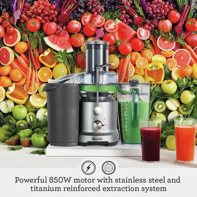 Alt view image 2 of 6 - Breville BJE430SIL Juice Fountain Cold, 70 oz, Silver