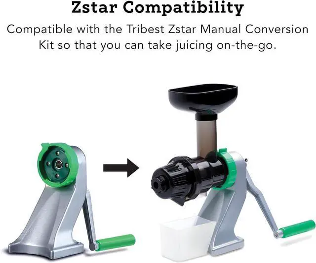 Alt view image 7 of 7 - Tribest Solostar SS-4200-B Horizontal Slow Masticating Juicer, Single Auger Cold Press Juicer & Juice Extractor, White