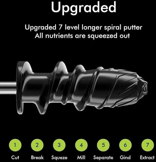 Alt view image 3 of 7 - Cold Press Juicer, SiFENE Slow Masticating Juicer Machines for Fruit Vegetable, Juice Yield Maker Extractor with Quiet Motor Anti-Clog System, Easy to Clean, Gray