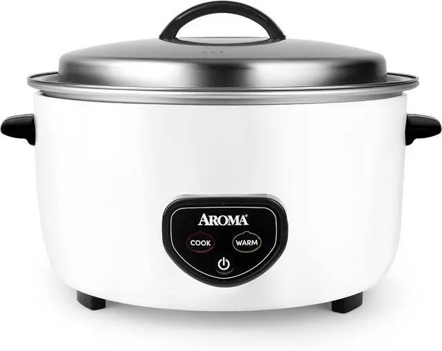 Main image of Aroma Housewares Commercial 60-Cup (Cooked) / 14Qt. Rice & Grain Cooker (ARC-1430E), White