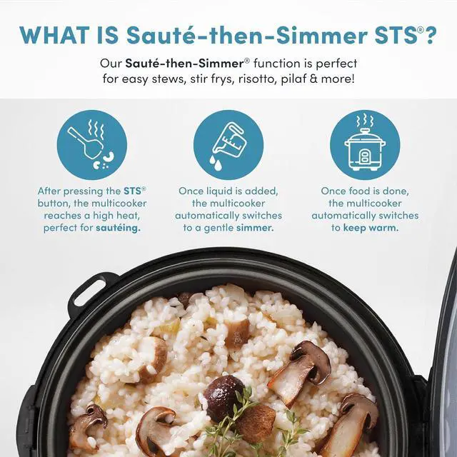 Alt view image 4 of 6 - Aroma Professional ARC-1230R Cool Touch Glass Lid, Food Steamer, Slow Cooker, Multicooker with 11 Preset Functions, Steam Tray, Measuring Cup, Rice Spatula, 20 Cooked