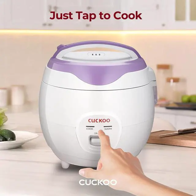 Alt view image 3 of 7 - Cuckoo CR-0671V Basic Electric Small Rice Cooker & Warmer, 6 cups, with 3 Heating Areas, Rice Spatula, Drain Dish, Detachable Inner Lid, Rubber Gasket, and Non-Stick Coated Aluminum Inner Pot