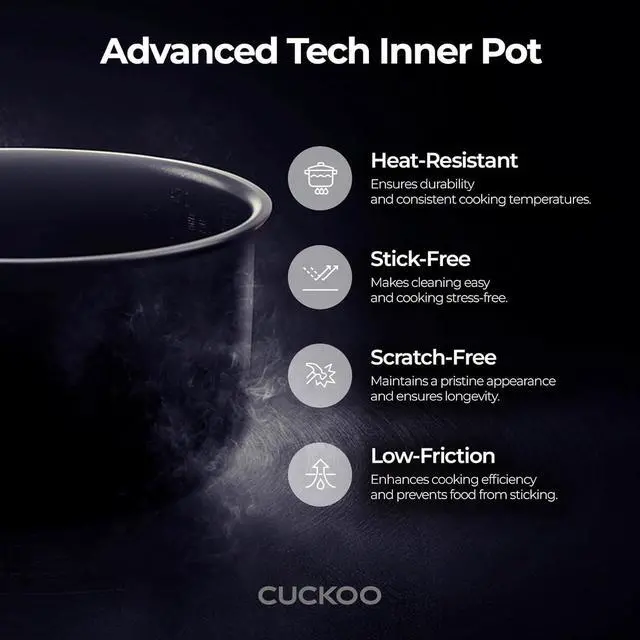 Alt view image 4 of 7 - CUCKOO CR-3032 30-Cup (Uncooked) / 60-Cup (Cooked) Large Capacity Commercial Rice Cooker & Warmer with Nonstick Inner Pot, Switch Press (Silver/Black)