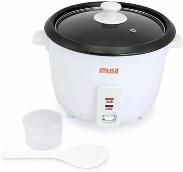 Main image of IMUSA USA GAU-00013 Electric Nonstick Rice Cooker 8-Cup (Uncooked) 16-Cup (Cooked), White