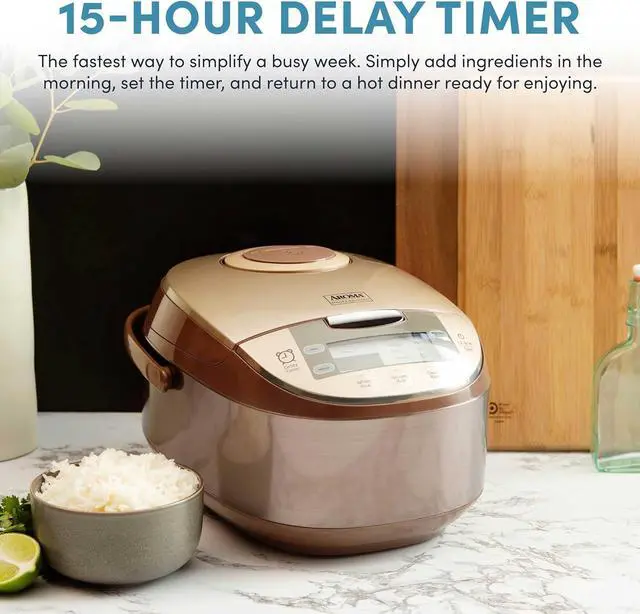Alt view image 3 of 7 - Aroma Housewares ARC-6106 Aroma Professional 6 Cups Uncooked Rice, Slow Cooker, Food Steamer, MultiCooker, Champagne