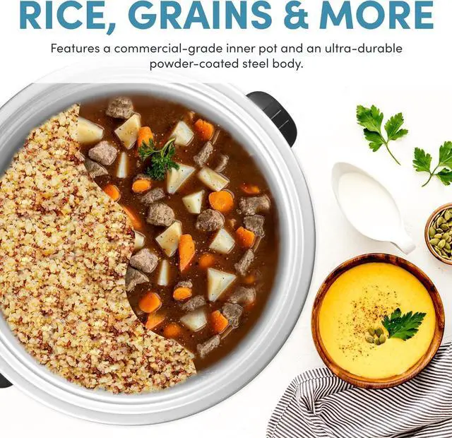 Alt view image 3 of 6 - Aroma Housewares Commercial 60-Cup (Cooked) / 14Qt. Rice & Grain Cooker (ARC-1430E), White