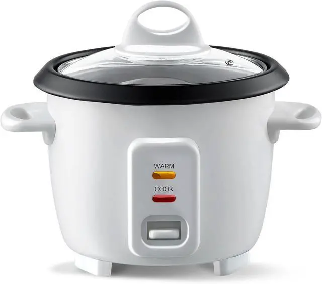 Main image of Mishcdea Mini rice cooker Uncooked), Electric Rice Cooker Small with Removable Nonstick Pot & Food Steamer, 12H Automatic Keep Warm, for Rice, Soups, Stews, Grains, Oatmeal (white-2cup)
