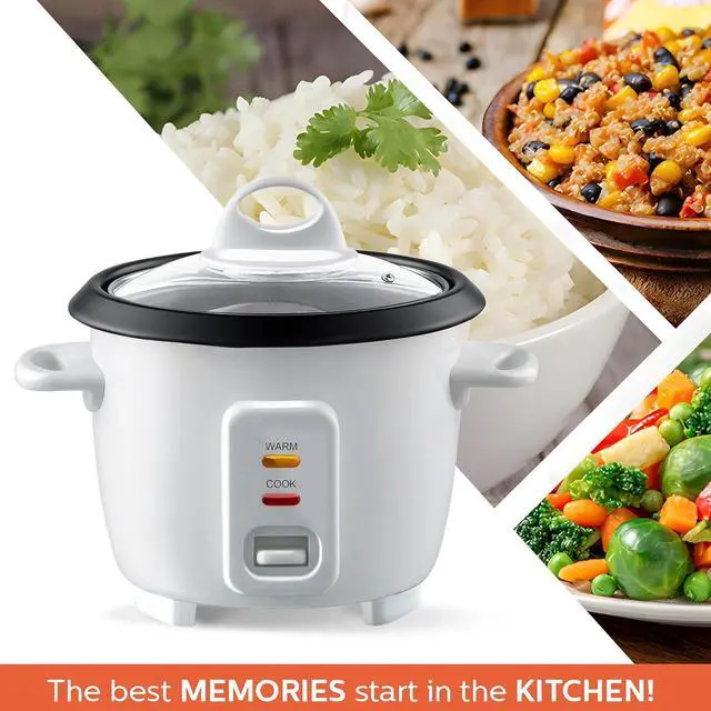 Alt view image 4 of 7 - Mishcdea Mini rice cooker Uncooked), Electric Rice Cooker Small with Removable Nonstick Pot & Food Steamer, 12H Automatic Keep Warm, for Rice, Soups, Stews, Grains, Oatmeal (white-2cup)