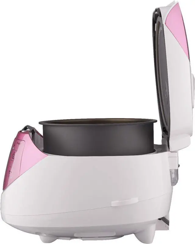 Alt view image 4 of 7 - CUCKOO CR-0631F 6-Cup (Uncooked) / 12-Cup (Cooked) Micom Rice Cooker with Nonstick Inner Pot, 7 Menu Modes, LCD Display, Fuzzy Logic Tech, Auto Clean (White/Pink)