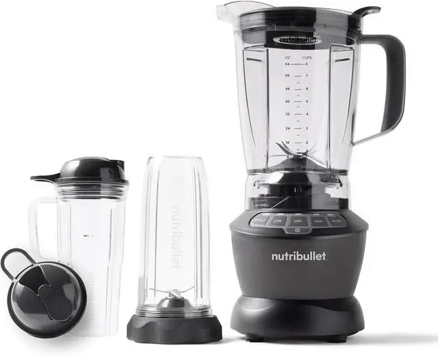 Alt view image 2 of 7 - nutribullet Full-Size Blender Combo 1200W  NBF50500 - Dark Gray