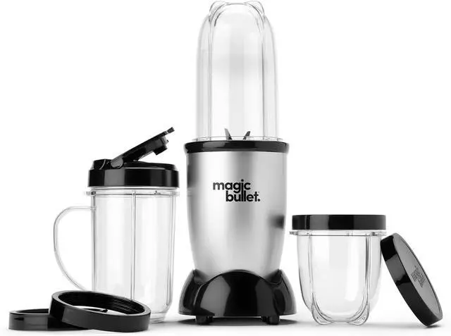 Alt view image 2 of 7 - Magic Bullet Blender, Small, Silver, 11 Piece Set