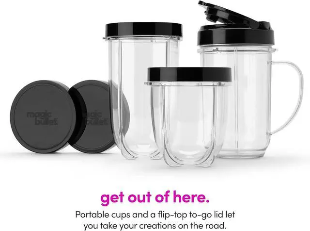 Alt view image 4 of 7 - Magic Bullet Blender, Small, Silver, 11 Piece Set