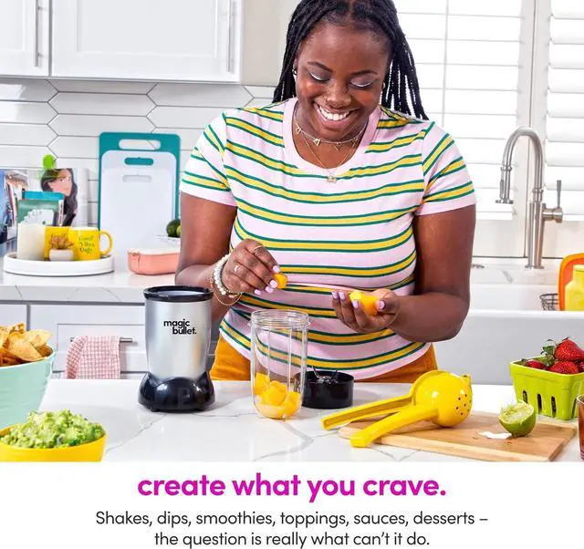 Alt view image 7 of 7 - Magic Bullet Blender, Small, Silver, 11 Piece Set