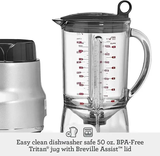 Alt view image 4 of 6 - Breville BBL620SIL Fresh and Furious Blender, Silver